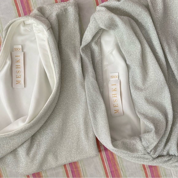 Meshki. Co-ord set, skirt + top. Shimmery sparkles, size XXS. - Picture 2 of 4